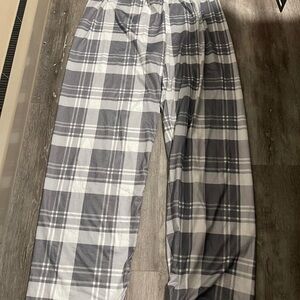 Gray Plaid Men's Pants